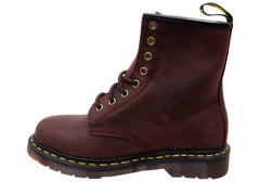 Dr Martens 1460 Cherry Red Crazy Horse Unisex Leather Boots