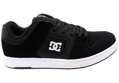 DC Shoes Mens Manteca 4 Comfortable Leather Lace Up Shoes Black White