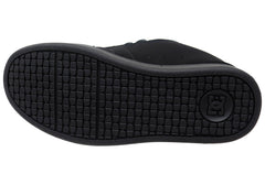 DC Shoes Mens Net Comfortable Leather Lace Up Shoes Black Black Black