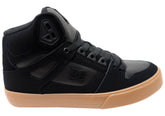 DC Shoes Mens Pure High Top WC Leather Sneakers Black Gum