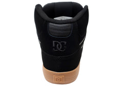 DC Shoes Mens Pure High Top WC Leather Sneakers Black Gum