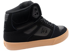 DC Shoes Mens Pure High Top WC Leather Sneakers Black Gum