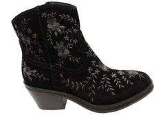 Sofft Sophie Womens Comfortable Leather Suede Heeled Ankle Boots