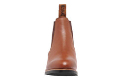 Mustang Womens Signature Pull Up Tan Leather Boots