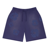 Denim Tears The Cotton Wreath Mono Sweatshorts Washed Blue