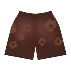 Denim Tears The Cotton Wreath Mono Sweatshorts Brown