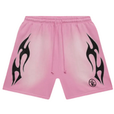 Hellstar Flame Shorts Pink