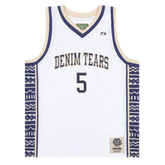 Denim Tears 5Q Game Jersey White