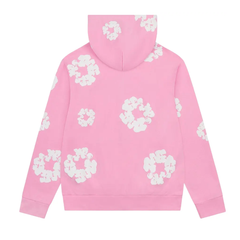 Denim Tears Cotton Wreath Zip Hoodie Pink