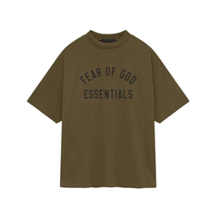 Fear of God Essentials Jersey Crewneck Tee Olive
