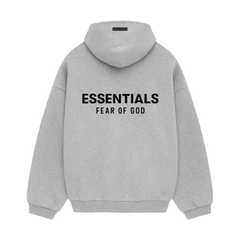 Fear of God Essentials Fleece Hoodie (FW24) Light Heather Gray