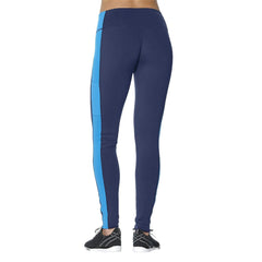 Asics Colour Block Womens 7/8 Running Tights - Blue