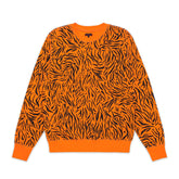 CLOT Men Tiger Stripe Sweatshirt Orange