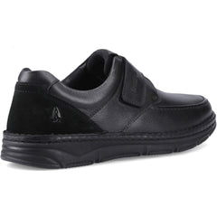 Hush Puppies Forde Touch Fastening Leather Men's Black Loafers