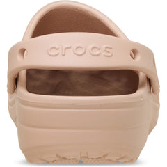 Crocs Classic Floral Cut Out Thermoplastic Pink Caramel Clogs