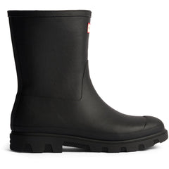 Hunter Downpour Short Insulated Boot Rubber Men's Black Wellington Boots