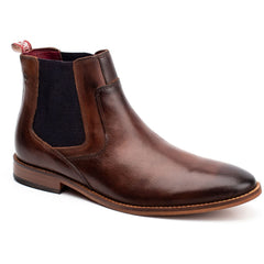 Base London Scout Leather Men's Burnt Brown Boots