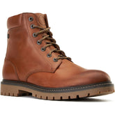 Base London Nickel Leather Men's Tan Ankle Boots