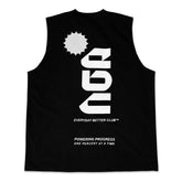 Everday Better Club Performance Tank Black White