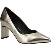 Hush Puppies Olivia Suede Women's Gold Heels
