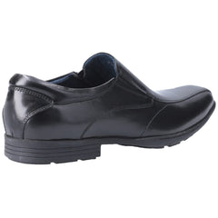Pod Dundee Leather Youth Boy's Black Shoes