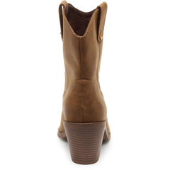 Rocket Dog Feather Synthetic Women's Walnut Heeled Ankle Boots