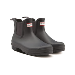 Hunter Womens Mattt Navy Original Chelsea Boots