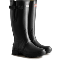 Hunter Mens Black Balmoral Adjustable Wellington Boots