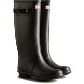 Hunter Womens Black Huntress Wide Leg Wellington Boots