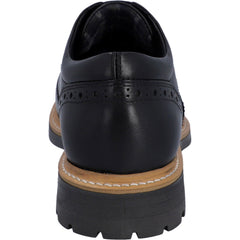 Hunter Mens Black Cawdor Brogue Gibson Shoes