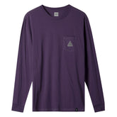 Huf Peak Patch Long Sleeve Pocket Tee Purple Velvet Men TS00871-PPV