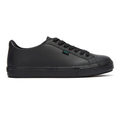 Kickers Black Leather Tovni Lacer Trainers