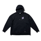 LAKH Embroidery Hooded Sweatshirt Black