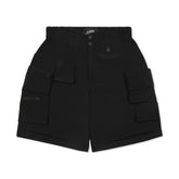 LAKH Men Twelve Pockets Cargo Shorts Black