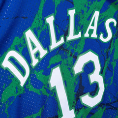 Mitchell & Ness Men NBA Dallas Mavericks Team Marble Swingman Jersey Steve Nash Blue TFSM1278DMA98SN