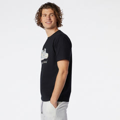 New Balance Men Athletics Artist Lister Tee Black Core MT13555-BK