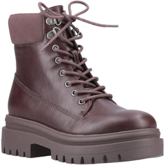 Rocket Dog Danie Faux Leather Women's Dark Brown Heeled Mid Calf Boots