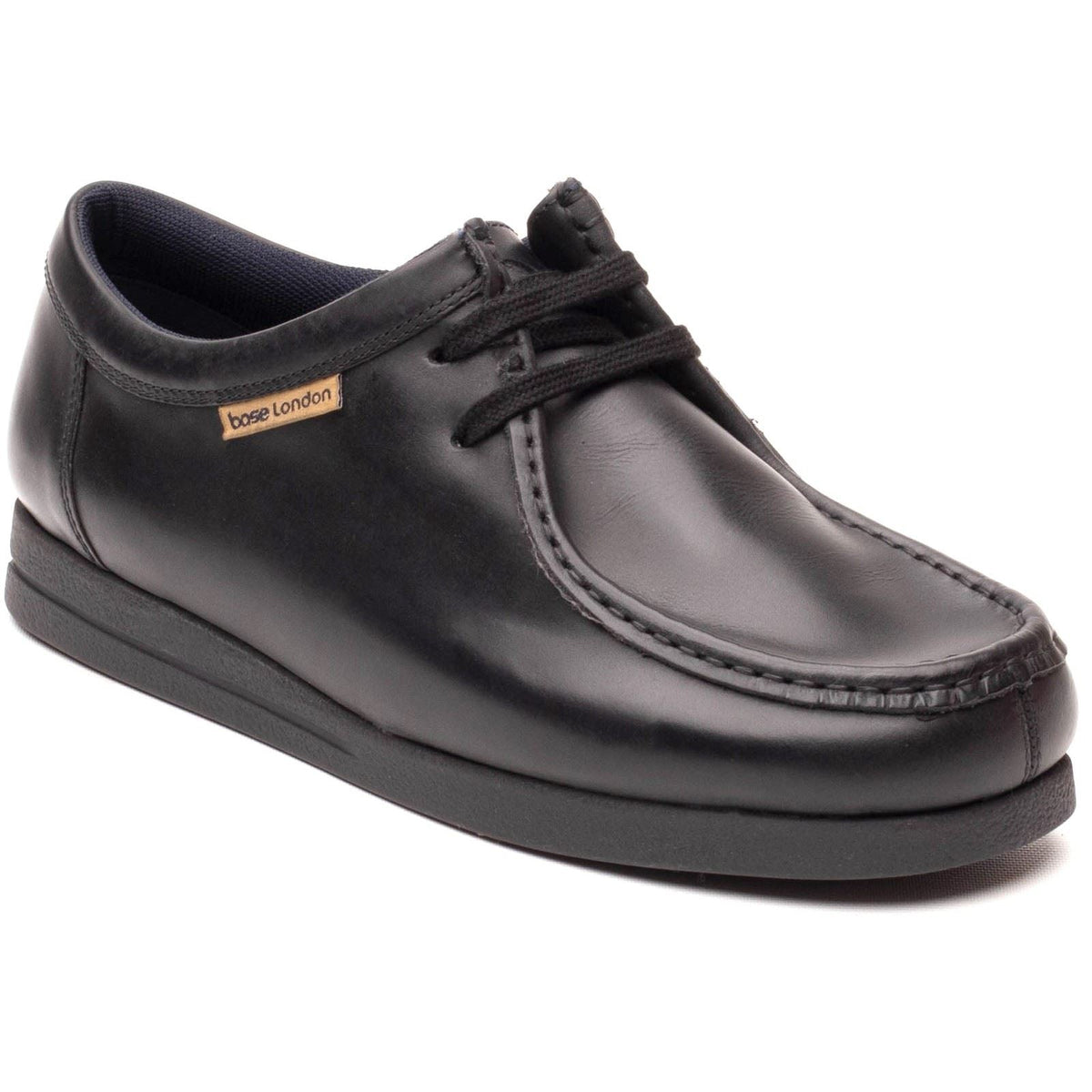 Base London Koko Leather Men's Black Moccasins Shoes