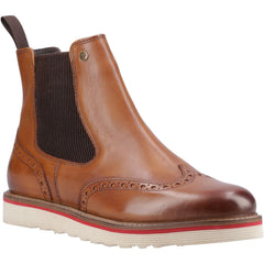 Hunter Orkney Brogue Dealer Boot Leather Men's Tan Ankle Boots
