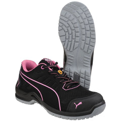 Puma Safety Fuse Tech Textile Women's Black Safety Trainers