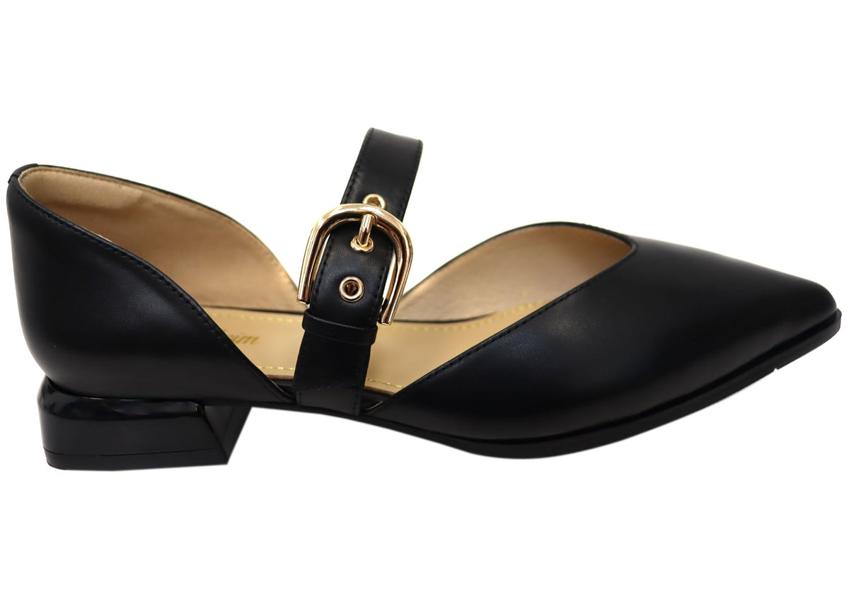 Florsheim Womens Ariella Point Toe Low Heel Leather Shoes