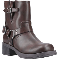 Rocket Dog Nino Faux Leather Women's Brown Heeled Ankle Boots