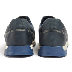 Pod Sean Leather Men's Navy Boat Shoes