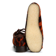 Clarks Originals Wallabee Women's Brown Cow Print Shoes