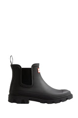 Hunter Downpour Chelsea Rubber Women's Black Wellington Boots