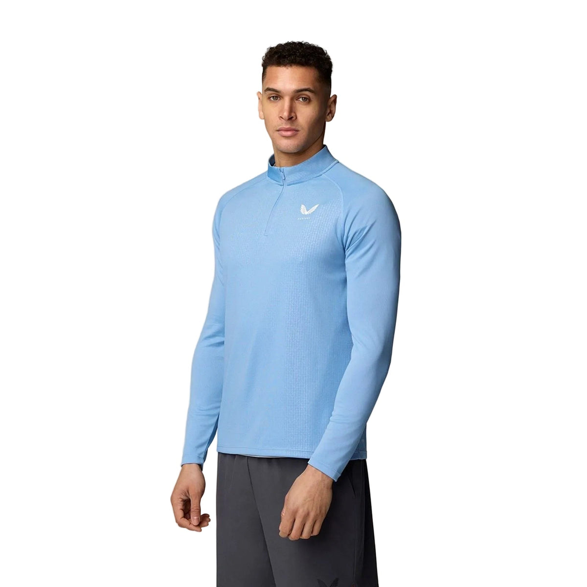 Castore Adapt 1/4 Polyester Men's Blue Zip Top