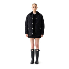 Hunter Witton Quilted Shacket Women's Black Quilted Jackets