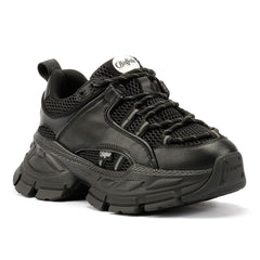 Buffalo Saturn Lace Women's Black Trainers