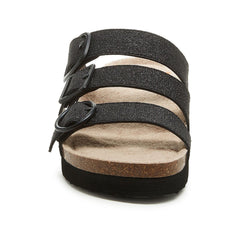 Rocket Dog Astor Glenn Glitter Textile Women's Black Sandals