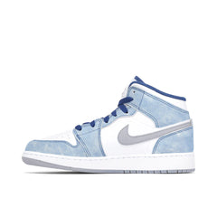 Jordan 1 Mid SE French Blue Light Steel (GS)